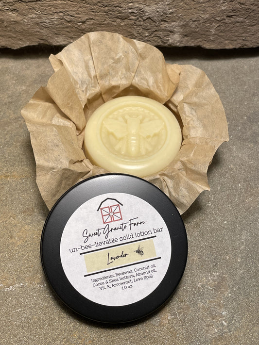 Lavender | Un-bee-lievable Solid Lotion Bar